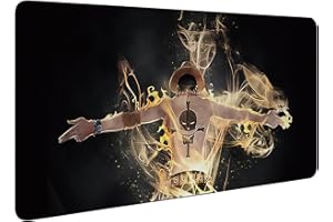 PQKL-party Tapis de Souris One Piece,Tapis de Souris XXL One Piece,90 X 40cm Tapis de Souris Anime,Tapis de Souris Gamer, Grand Tapis de Souris,Tapis de Souris Luffy,Base en Caoutchouc Antidérapant