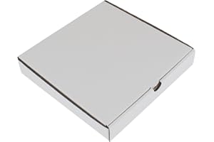 BUTTERFOX MEG4TEC 10-Pack White Pizza Boxes - Takeaway Fast Food Cake Packaging - 9 Inch