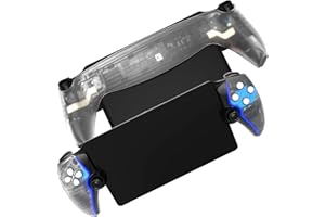 Replacement Shell Plate for P5 Portal DOBEWINGDELOU Front Cover & Back Plates Custom Full Housing Case Cover DIY Handheld Console Faceplate ABS Transparent