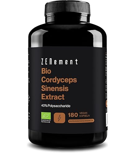 Bio Cordyceps 800mg Kapseln – 100% Pflanzlich, CS-4 Extrakt, 1600mg Tagesdosis