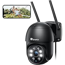 Ctronics 4K 8P Caéra Surveillance WiFi Extérieure Dôe 2,4 /5 Ghz