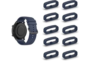 SMYAOSI Silikon Armbänder Schlaufe,Ersatzband Band Loops, Armband Schlaufe,10 Stück Uhrenarmband Halter Keeper Verschlussring Ersatz Schlaufen für Watch 18mm/20mm/22mm armband