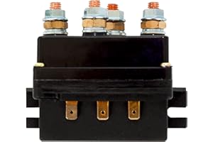 WINCHMAX Solenoide de cabrestante de 24 V, Modelo Resistente con Cara de Contacto más Grande y Cierre de Contacto más rápido.