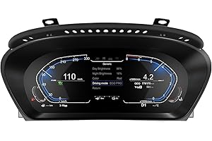ASVEGE Digital Dash Instrument Cluster per BMW 5er E60 E61 2004 2005 2006 2007 2008 2009 CCC Sistema Tachimetro Cruscotto Strumento Combinato Digitale Tacho Virtual Cockpit Contachilometri Plug&Play