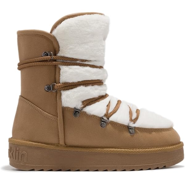 Bottes En Cuir Et Peau Avec Doublure En Fourrure Pour Enfant SWEET Frosty Dreams Beige Clair Bzw29 1 Frb4