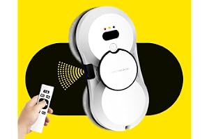 LIECTROUX HCR-10 Robotfönstertvätt med vattenspray, supertunn, automatisk fönstertvättare, trippelsäkerhetssystem, fjärrkontroll fönstertvätt