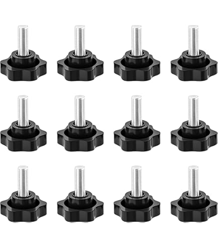 QUARKZMAN Rändelschrauben M8 X 25mm - 6 Stück Edelstahl 304 Daumenschrauben Mit 22mm Rundkopf