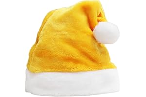 Wharick Santa Hat,Plush Xmas Hat Soft Comfortable Vibrant Color Christmas Hats Party Supplies for Women Men Festival Decor Holiday Decoration