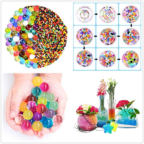 Tesan 2500pcs Clear Water Perlen Pflanze Blume Crystal Boden Vase Hochzeit Dekoration-colour mixture - 3