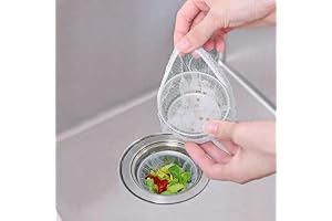 CNSZNAT Kitchen Sink Strainer Mesh Bag- 200 PCS Disposable Sink Net Strainer Filter Bags for Sink Drain for Collecting Kitchen Food Waste Leftover Garbage