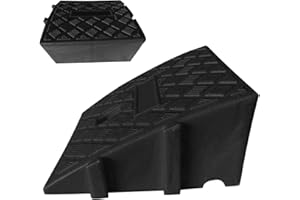 MOREEULSI 25×27×13cm Rampas De Coche Portát Y Ligeras, Rampa para Bordillos De Coche Moto, Rampa De Umbral Antideslizante para Silla De Ruedas Coche Moto Scooter Bicicleta Andador Aceras Garajes