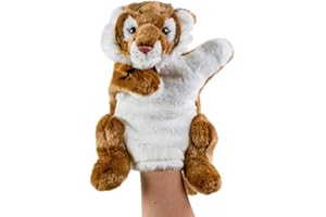 Teddys Rothenburg Tiger Handpuppe 25 cm rot getigert Kuscheltier