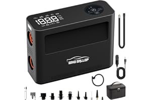 WindGallop Digital Tyre Inflator Air Compressor Car Tyre Pump 300L/min Preset Auto Shutoff Electric Sup Paddle Board Pump 12v DC USB Air Pump for Various Inflatables