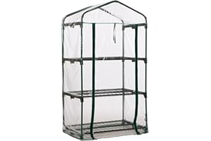 MACIUN Serra per piccole piante, serra portatile per coltivare piante, capannone da giardino, copertura per proteggere le piante da , pioggia, e neve