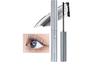 SONGVISON Máscara de pestaña varilla metálica lavable, rizadora 3D, impermeable, volumen y longitud, fibra alargada