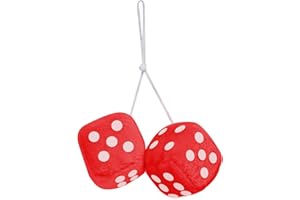 CARPOINT Plüschwürfel, Rot - 0510079