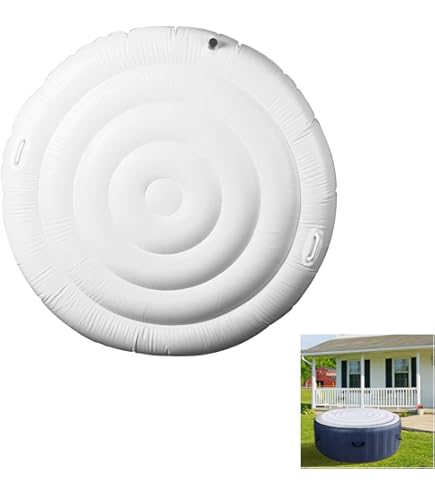 1,6m Whirlpool-Abdeckung Aufblasbar - Isolierdeckel Für 4-6 Personen Hot Tubs