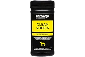 Animology Clean Sheets Dog Cleaning Wipes, Pack of 80