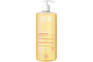 SVR - Topialyse Huile Lavante - Huile nettoyante relipidante anti-grattage 24H - Pour peaux sèches à atopiques - Omégas 3-6-9, niacinamide, prébiotiques - 1000 ml