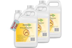 NEU Biozidfreie Ameisen Abwehr 6L – Effektives Mittel für Ameisen im Haus oder Garten – Ant Spray – Fleckenfrei – Ameisen Spray von INSIGO