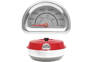 HENGBIRD Omnia Thermomètre pour four Omnia avec affichage de la température 0 °C à 350 °C Affichage précis de la chaleur avec kit de montage