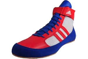 adidas Havoc Kids Junior Wrestling Trainer Shoe Boot Red/White/Blue