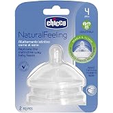Chicco NaturalFeeling Akış Ayarlı Biberon Emziği (4 Ay+, 2'li)