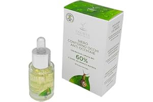 ISCHIA SORGENTE DI BELLEZZA ISB - Siero Contorno Occhi Anti Occhiaie 60% "Bava Bio" 15 ml con Bava di Lumaca Bio e Acido Ialuronico Biotech a base di Acqua Termale dell'isola d'Ischia