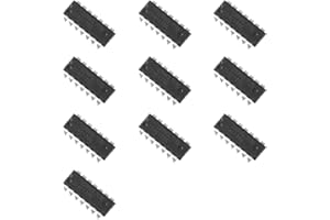 Bridgold 10pcs CD4013BE CD4013HCF CD4013HEF CMOS Dual D-Type Flip Flop Logic Chip IC, DIP-14, Black