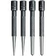 Eclipse Professional Tools 351W Set of 4 Round Head Center Punches 3.2mm (1/8") - 6.35mm (1/4") Point Diameter