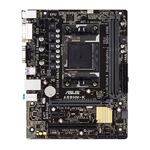 ASUS A68HM-K - Placa Base (DDR3, DIMM, mATX, AMD, Socket FM2+, SATA 600)