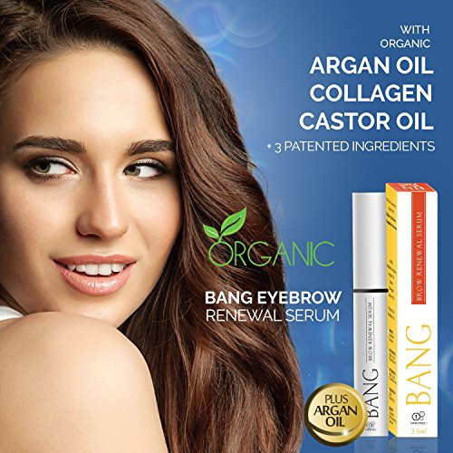 BANG Augenbrauen Serum – Für dickere, kräftigere Augenbrauen mit Arganöl, Rizinusöl & kraftvollen Peptiden – 2 Monats Vorrat - 2