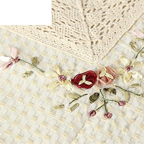 Simple embroidered tablecloth/fabrics /dining desk mats/Pastoral cotton and linen tablecloth/ fashion table cloth/ table cloth/ square wash cloth-A 140x220cm(55x87inch)