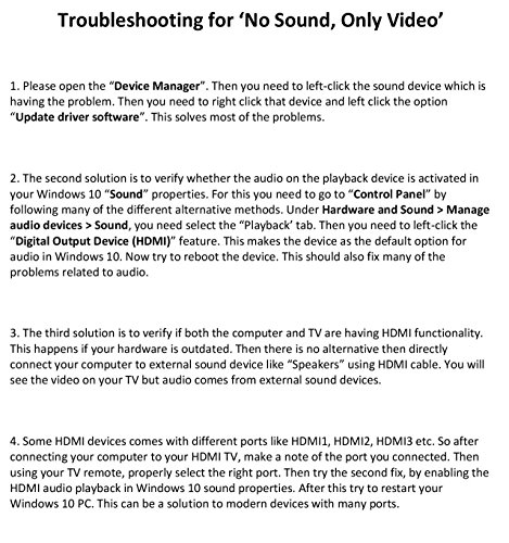 KiWiBiRD USB 3.1 Typ-C THUNDERBOLT 3 zu HDMI 4K*2K Adapter (18.5cm Kabel, USB TYPE C zu HDMI) für Apple MacBook 12”, Google 2nd Chromebook Pixel, Asus Zen AiO PC, Dell XPS 12 2-in- 1(9250) / XPS 13(9350) / XPS 15 (9550), Samsung Galaxy TabPro S 12” und mehr Typ C fähige Geräte - 7