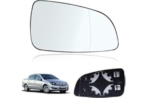 ROSEDREAMER Spiegelglas Ersatz für Opel Astra H 2004-2008 Außenspiegel Glas Beifahrerseite Beheizbar Ersatzspiegelglas Außenspiegel Asphärisch Auto Spiegelglas Rechts Rückspiegelglas ABS-Seitenspiegelglas