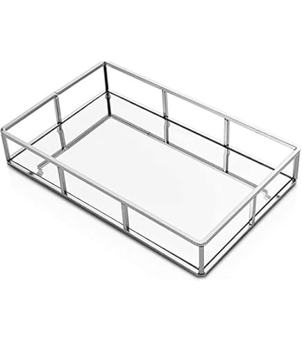 Spiegeldienblad sieraden ijdelheid lade parfum organizer