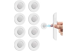 KFSCIP 8 Pcs Remote Holder Wall Mounted, Magnetic Remote Control Holder with Strong Magnets, TV Remote Holder, Easy Installation No Drill Self-Adhesive Organizer for Multiple Remotes