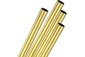 M METERXITY 3-Pack Tubo Rotondo In Ottone Da 300 mm, Diametro Esterno 12 mm Spessore Parete 0.5 mm Tubo In Ottone Senza Saldatura H62 Per Costruzioni/Macinatura/DIY [0.47x0.02x11.8IN]