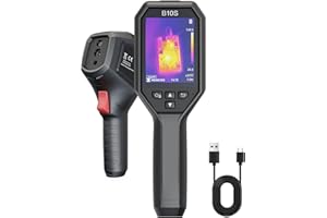HIKMICRO B10S Thermal Camera 256 x 192 IR Resolution with 2MP Visual Camera, SuperScene™, Thermal Imaging Camera for Home Inspection, with 3.2" 640 × 480 Resolution LCD Screen,25 Hz, -20°C to 550°C