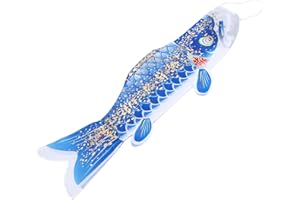 TOYANDONA Karpfen-Streamer Windsack-fischflagge Fischfahne Karpfen Girlande Seidenkarpfen-Flagge Japanischer Windsack Windsackstange Segelfisch-windstreamer Draussen Windfahne 3D Satin-