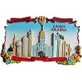 TC The Customizers Set of 1 Saudi Arabia Pattern Printed Fridge Magnet | Magnet for Fridge Decoration | Fridge Magnets Refrigerator Stylish Set Kitchen | Funny Fridge Magnets