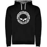 Camiseta Harley Davidson Logo Hoodie Black Bicolour Men's Sizes S M L XL XXL