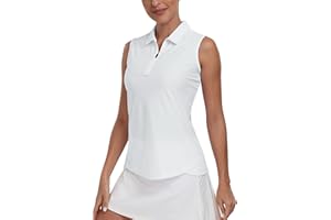 MoFiz Mujer Sin Mangas Camiseta Verano Deportiva Tank Top Transpirable con Cremallera