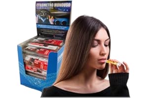 GEF + MEDICA GEF Medica - 50 Etilometri Monouso a Fiala Freedrive, Test Alcol Senza Palloncino, Precisione 100%, Brevetto Turdus, Rapido, Ecologico, Certificato, Utilizzato in USA, Canada e Europa, Soglia 0,50 g/L