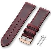 vagave Samsung Watch 4 5 6 7 40 44mm Gear S3 Active 2 Frontier Deri Kordon 40mm 41mm 45mm 46mm (20mm genişliğinde deri kordon
