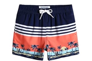 MaaMgic Costume da Bagno Pantaloncini da Bagno Estivi per Ragazzini Bambini Foderate in Rete Asciugatura Rapida Multi Colori