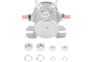 Nvanvmm Max 300A Continuous Duty Solenoid Relay 12V DC Solenoid for Golf Carts,Winch,Marine in Rush