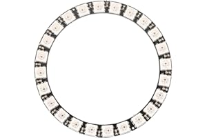 AKOZON Fydun RGB LED Ring, 24 Bit WS2812 5050 Lampada Ad Anello a LED con Driver Integrati, 5V Anello Luminoso a LED, Luci Circolari Illuminazione a LED