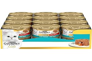 Purina Gourmet Gold Serce Wilgotne Kot, z tuńczykiem - 24 puszki po 85 g (opakowanie 24 x 85)