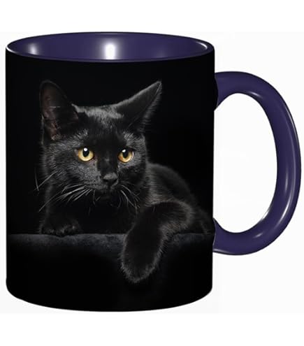 Tazza Gatto Tazza Caffè Mucca 3D In Ceramica - 480ml Con Coperchio E Cucchiaio, Regalo Divertente Tazza Snoopy - Foto 4